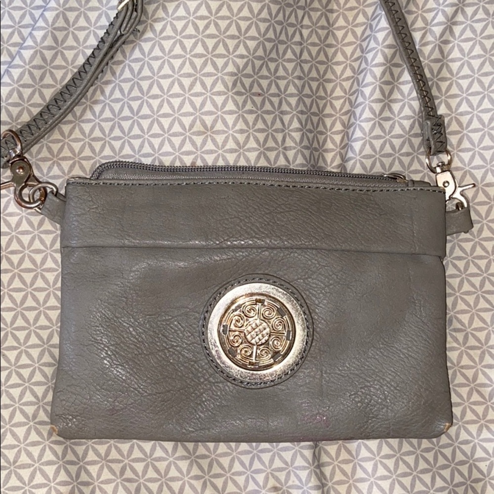 Small Gray Crossbody Purse
